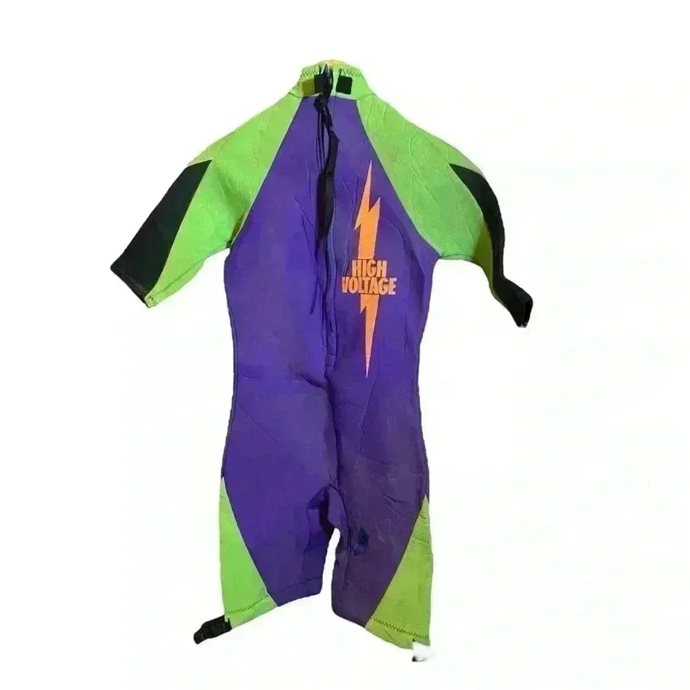 Vintage Proflex High Voltage Neoprene Shorty Swimming Surfing Wetsuit Men's Smal